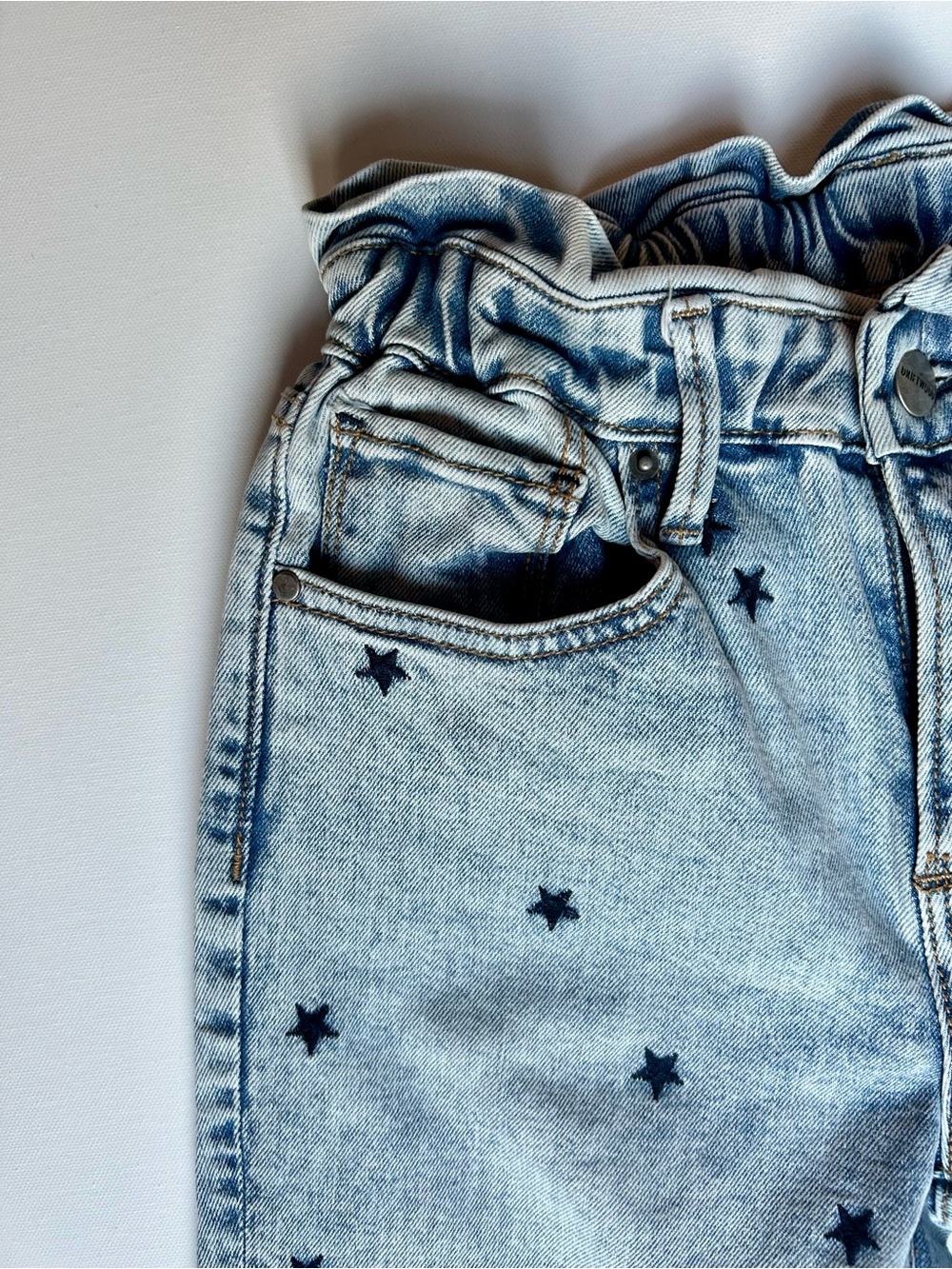 Driftwood "Elon" Star Embroidered Paper Bag Waist High-Rise Skinny Jeans Size 25 - Picture 5 of 8
